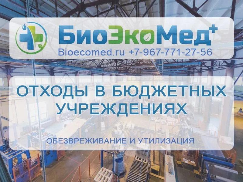 Отходы в бюджетных учреждениях